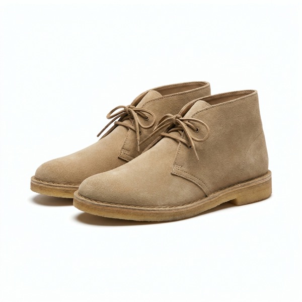 Sand suede desert boots